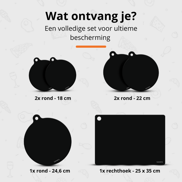 Inductie beschermer - Zwart